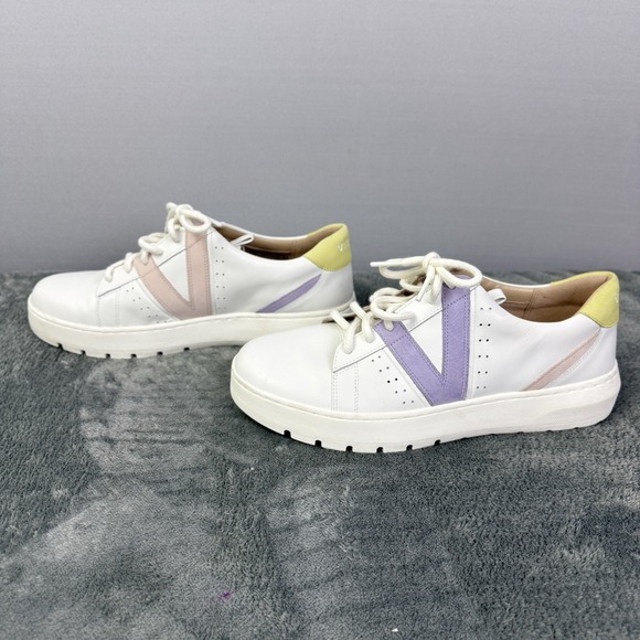 Vionic Women‎ Size 9.5 Accent Sneakers Leather Casual Comfort Shoes - Picture 4 of 12